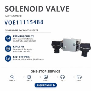 VOE11115488 24V Solenoid Valve For Volvo EC A20 A30 A40 A25D A30D A35E Truck