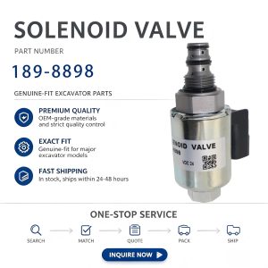189-8898 24V Solenoid Valve Suitable for Caterpillar CAT 420D Excavator Loader