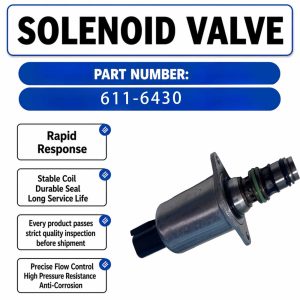 24V solenoid valve 611-6430 For Caterpillar CAT 336MHPU Oem Mobile Hydraulic