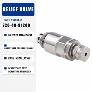 Relief Valve HM-E10037 KZ000744 723-40-91200 723-90-61300 For PC200-7 PC200-8