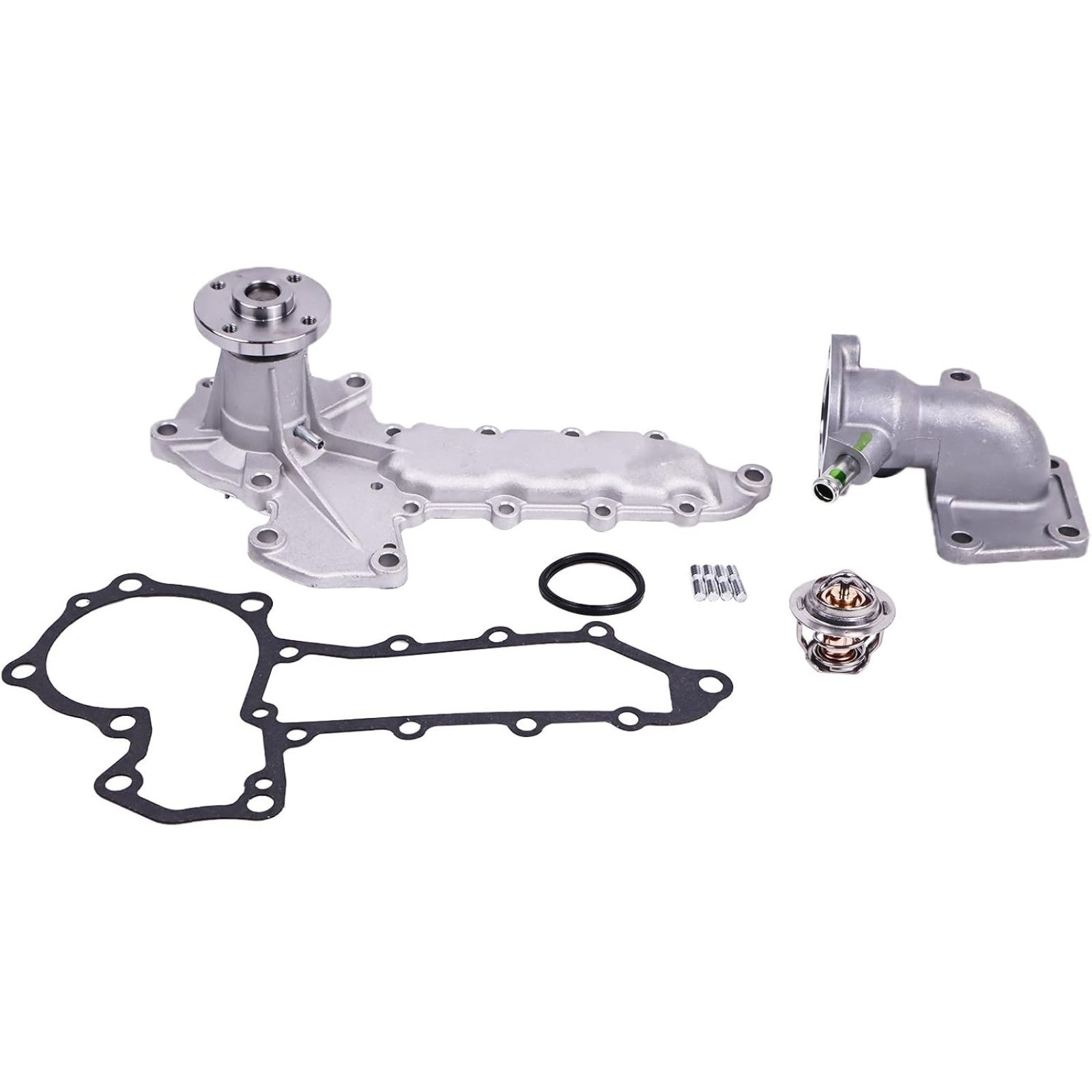Thermostat With Gasket & Housing & Water Pump 6684225 For Kubota D1703-E2B