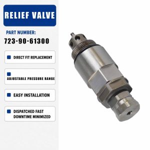 Relief Valve HM-E10037 723-90-61300 14795 For PC200-7 PC200-8 PC160-7