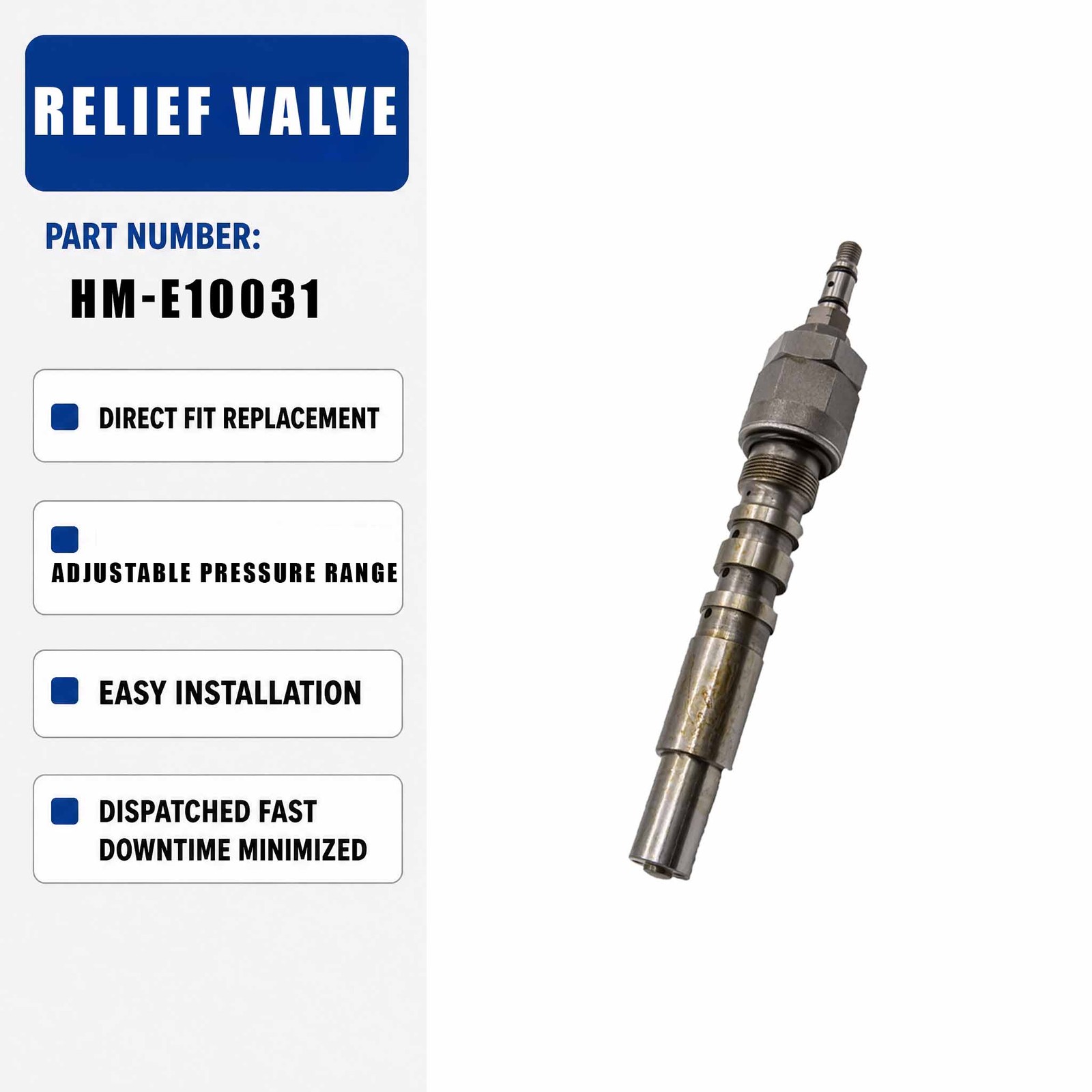 KZ000740 14791 Relief Valve For Komatsu PC200-6 6D102