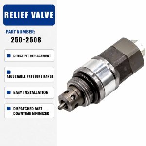 Relief Valve 250-2508 For Caterpillar CAT 330C 325D L 325C Mobile Hydraulic