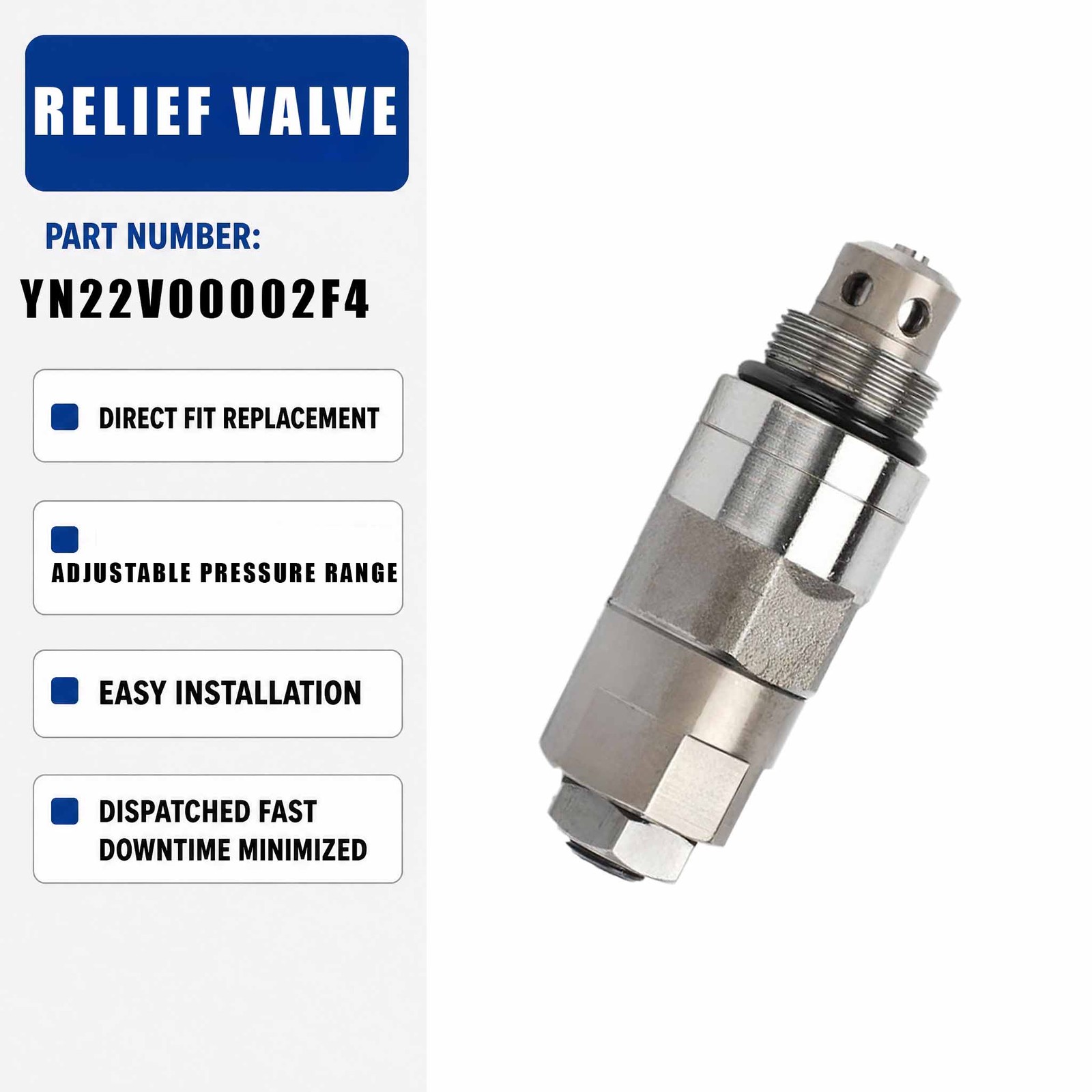 YN22V00002F9 Relief Valve For Lonking 6225