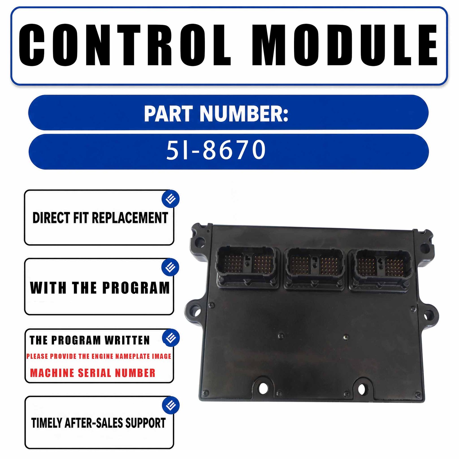 ECU ECM Controller Electronic Control Module with Programmed 3408501 For