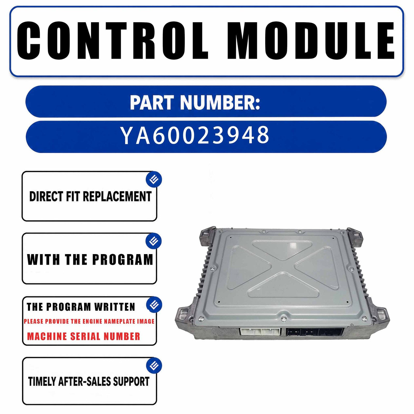 YA60023948 ECU Controller For Hitachi ZX450-5G ZX470-5G Excavator