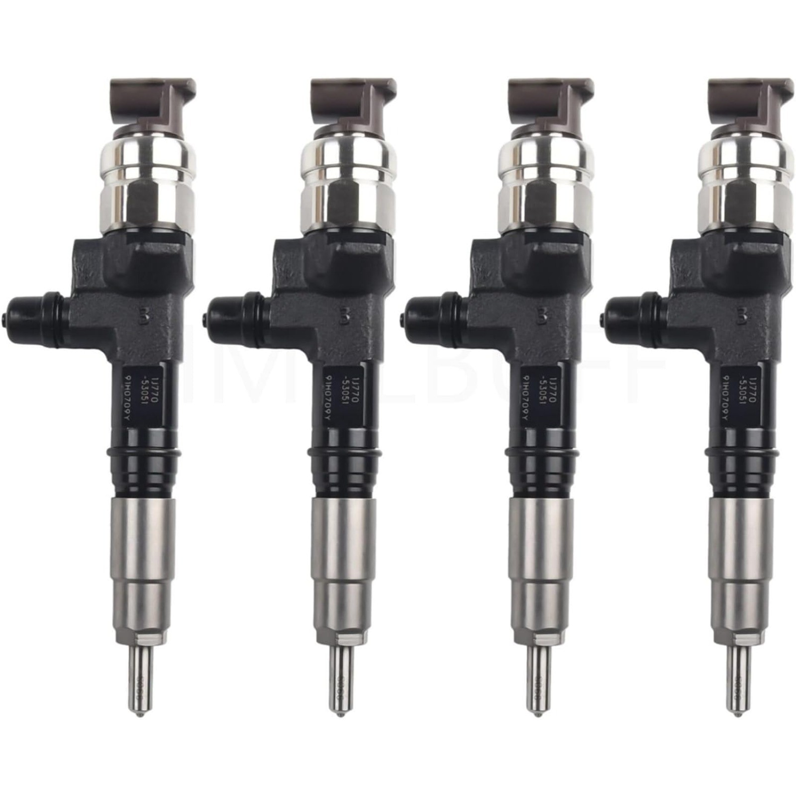 1J770-53075 Fuel Injector 4PCS for Kubota V3307 V3307-CR-TE4 3.3L Engine