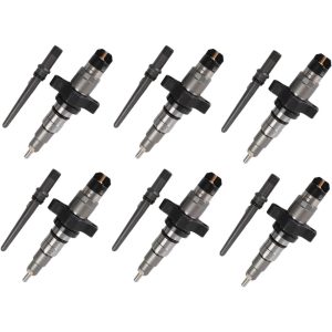 0445120238 Fuel Injectors 6PCS w/Connector Tubes for 2004.5-2007 2500 3500 5.9L