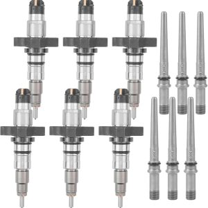 6PCS Fuel Injector Connector Tube For Cummins 5.9L Dodge Ram 2500 3500 2004-09
