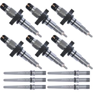6PCS Fuel Injectors W/Connector Tube 0445120238 For Dodge Ram 2500 3500 5.9L
