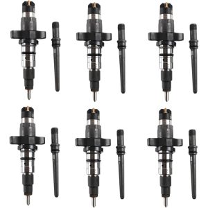 6pcs Fuel Injectors 0986435503 For Cummins 2003.5-2004 Dodge Ram 2500 3500 5.9L