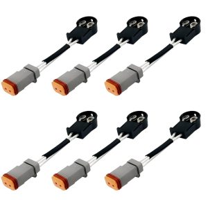 6Pcs Fuel Injector Wire Harness 3803682 3076256 For Cummins N14 L10 ISM11 QSM