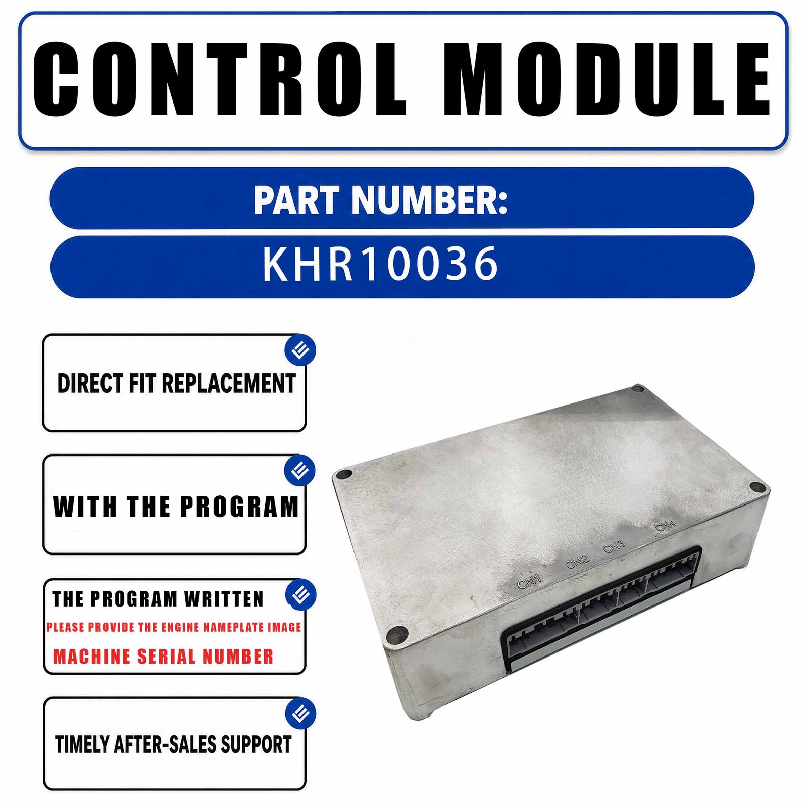 KHR10037 Excavator ECU Controller For Sumitomo CASE CX210B CX220B CX240B CX350B