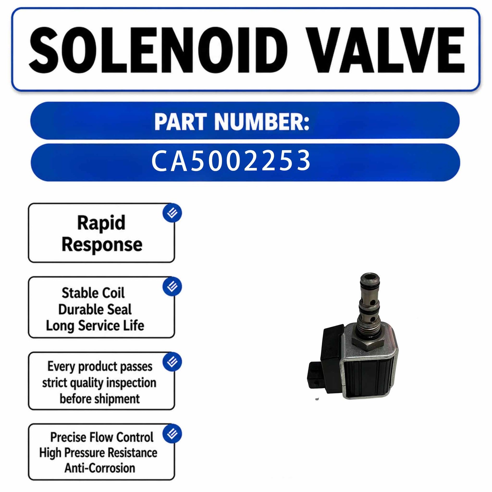 Solenoid Valve CA5002253 VTZ1030ME For CAT Dozer D9T