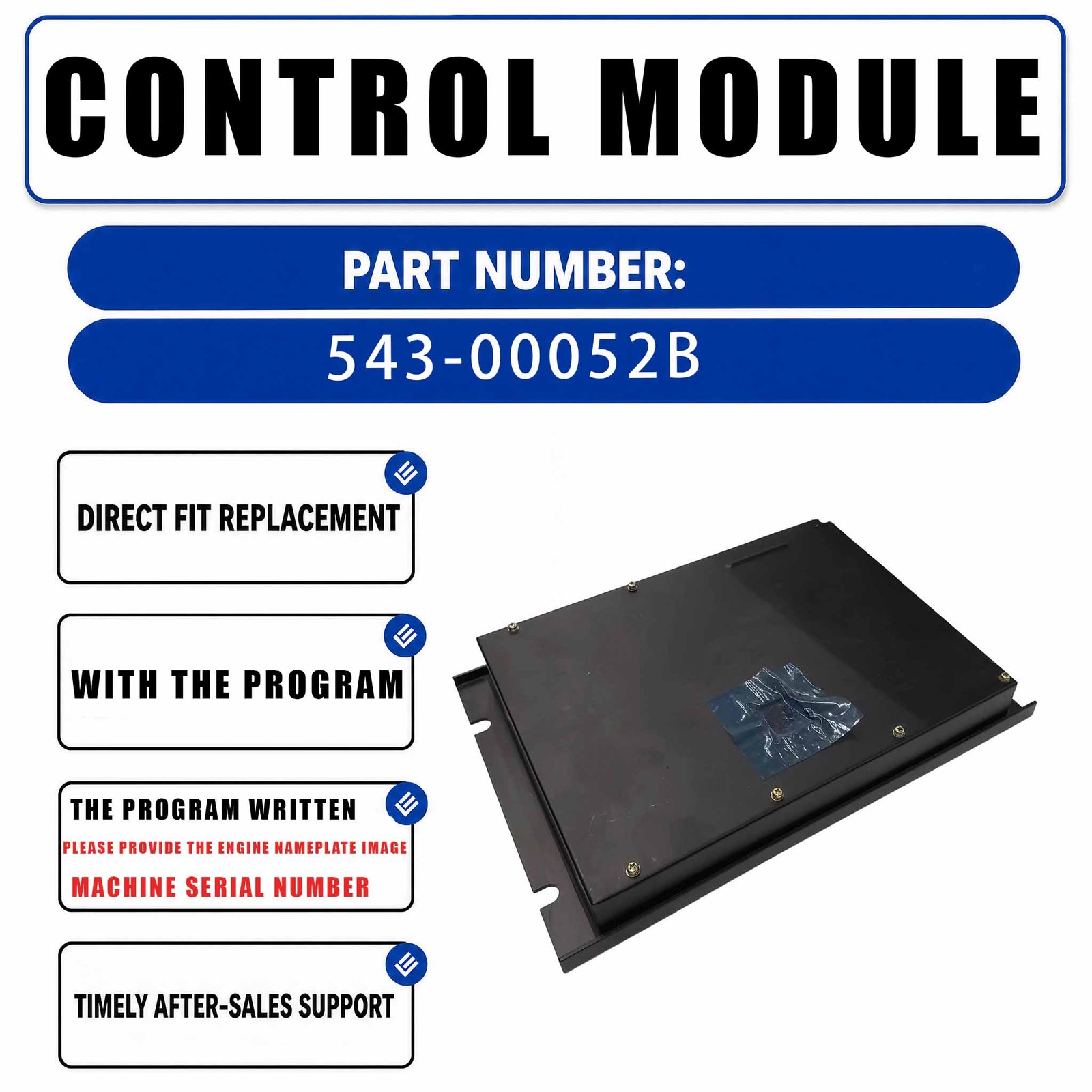 Excavator ECU Controller 543-00052B For DOOSAN DAEWOO DH420-7 Excavator