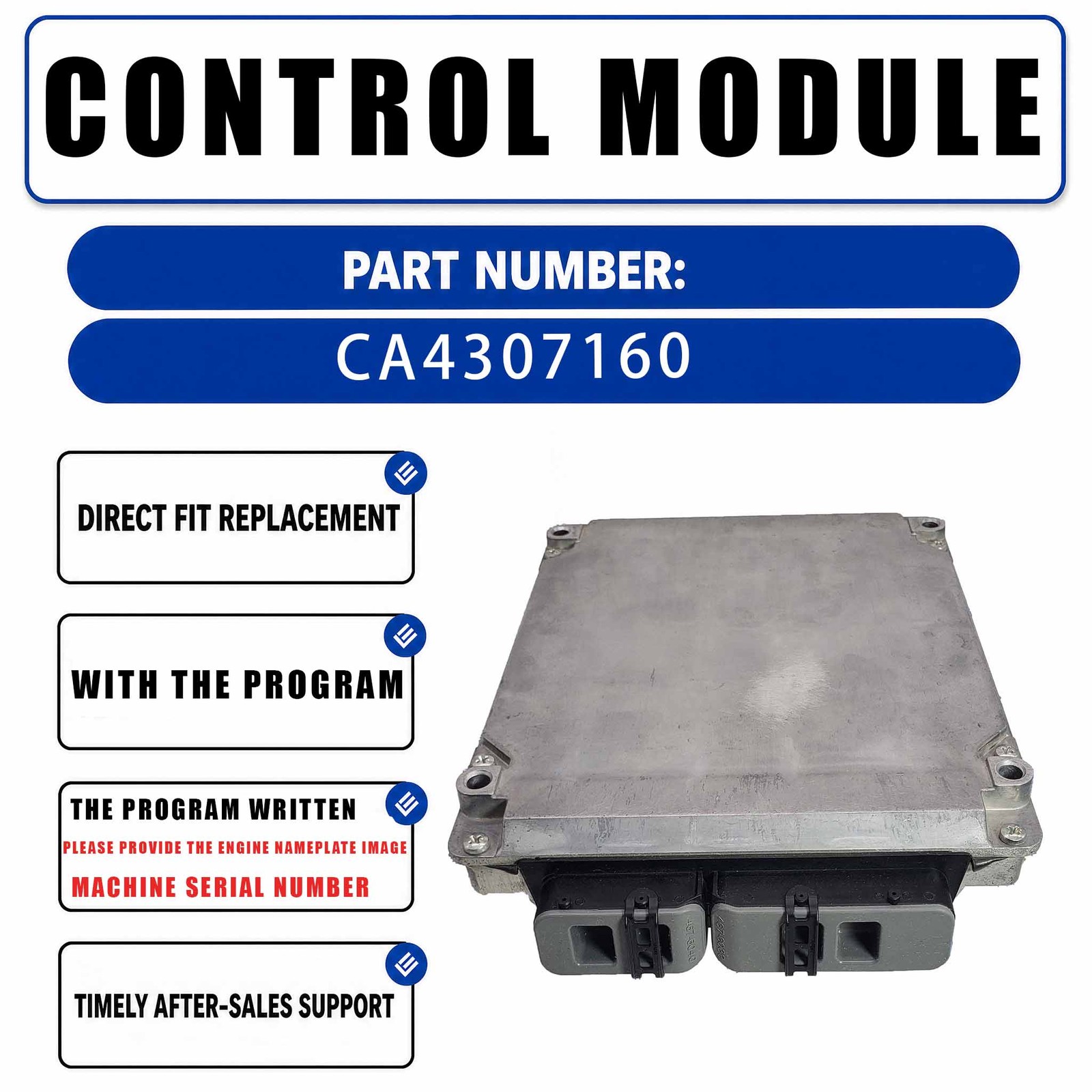 4307160 Electronic control unit For Caterpillar CAT C7.1 Engine 323 326 330