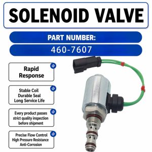 460-7607 24V Solenoid Valve For Caterpillar CAT 776D 776C Traction Machine