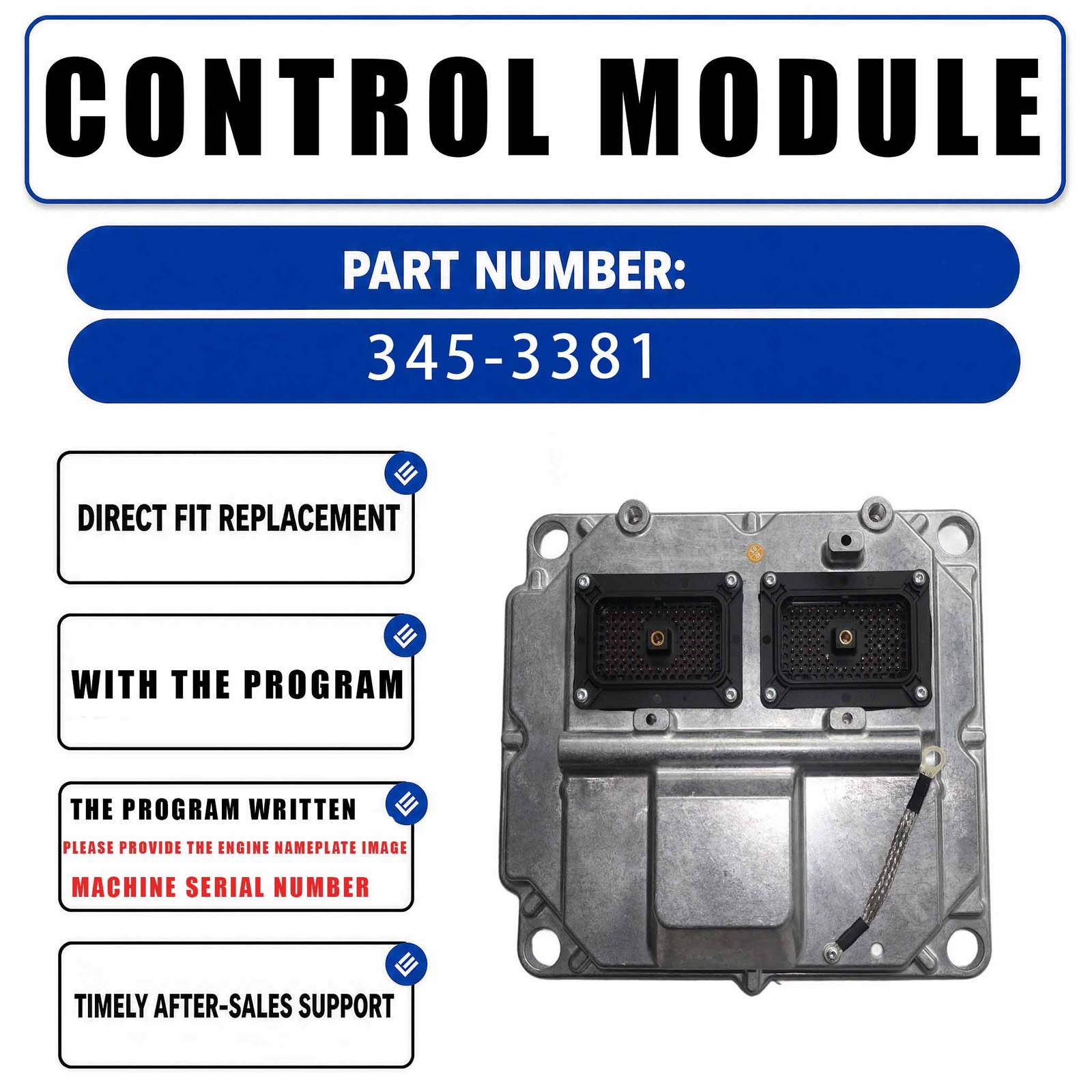 20R-1768 With program ECM Electronic Control Module For Caterpillar CAT 2384C
