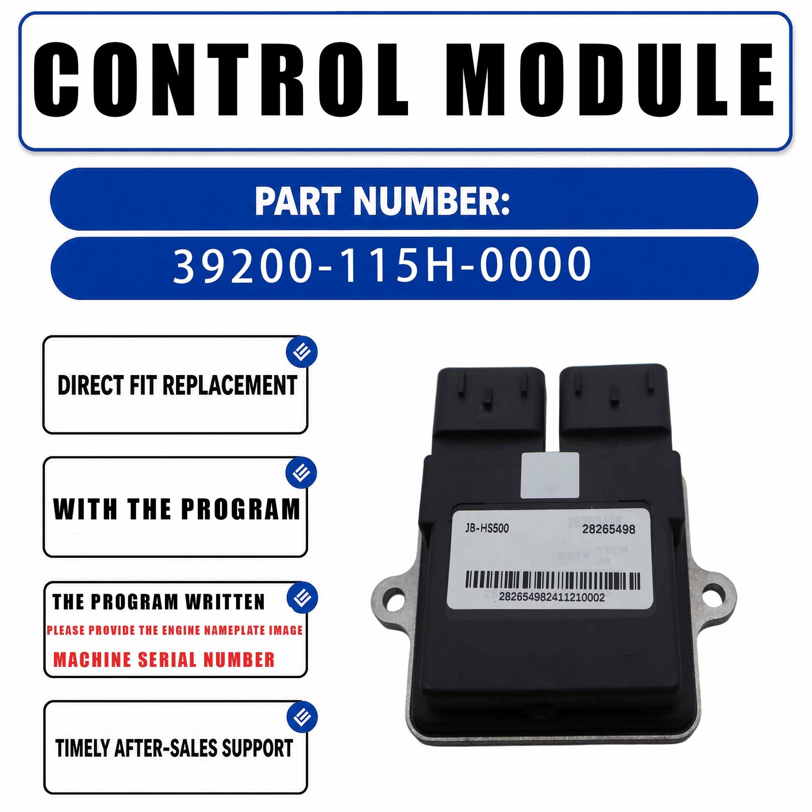 ECU Controller EFI ECM Box39200-115H-0000 For Hisun 700 750 Limited For Hisun