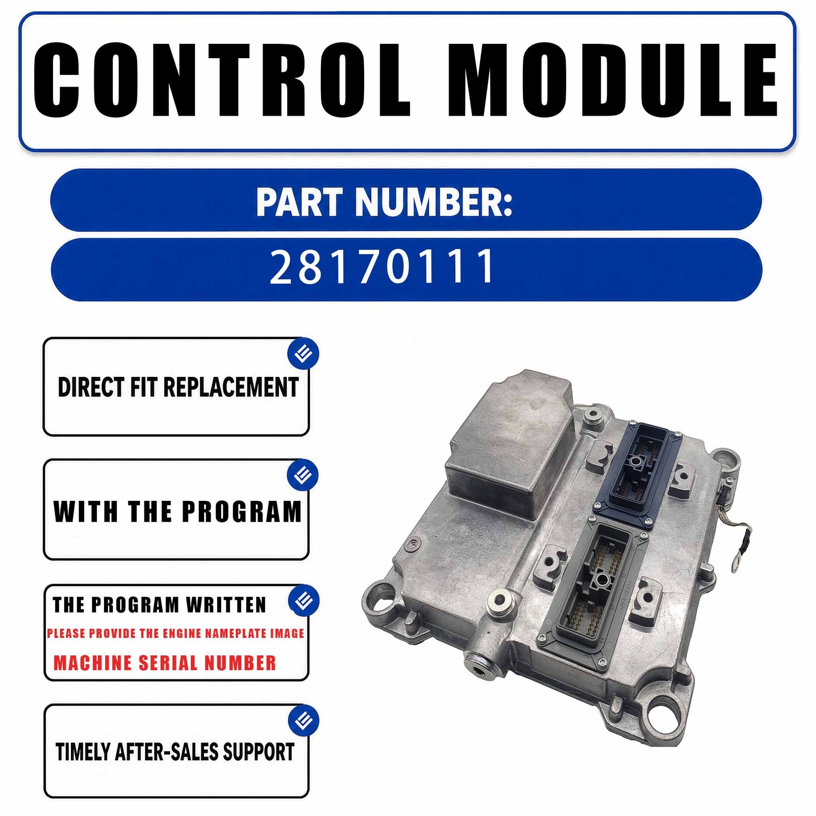 28170111 Electronic Control Module For Caterpillar 320D 323D Excavator