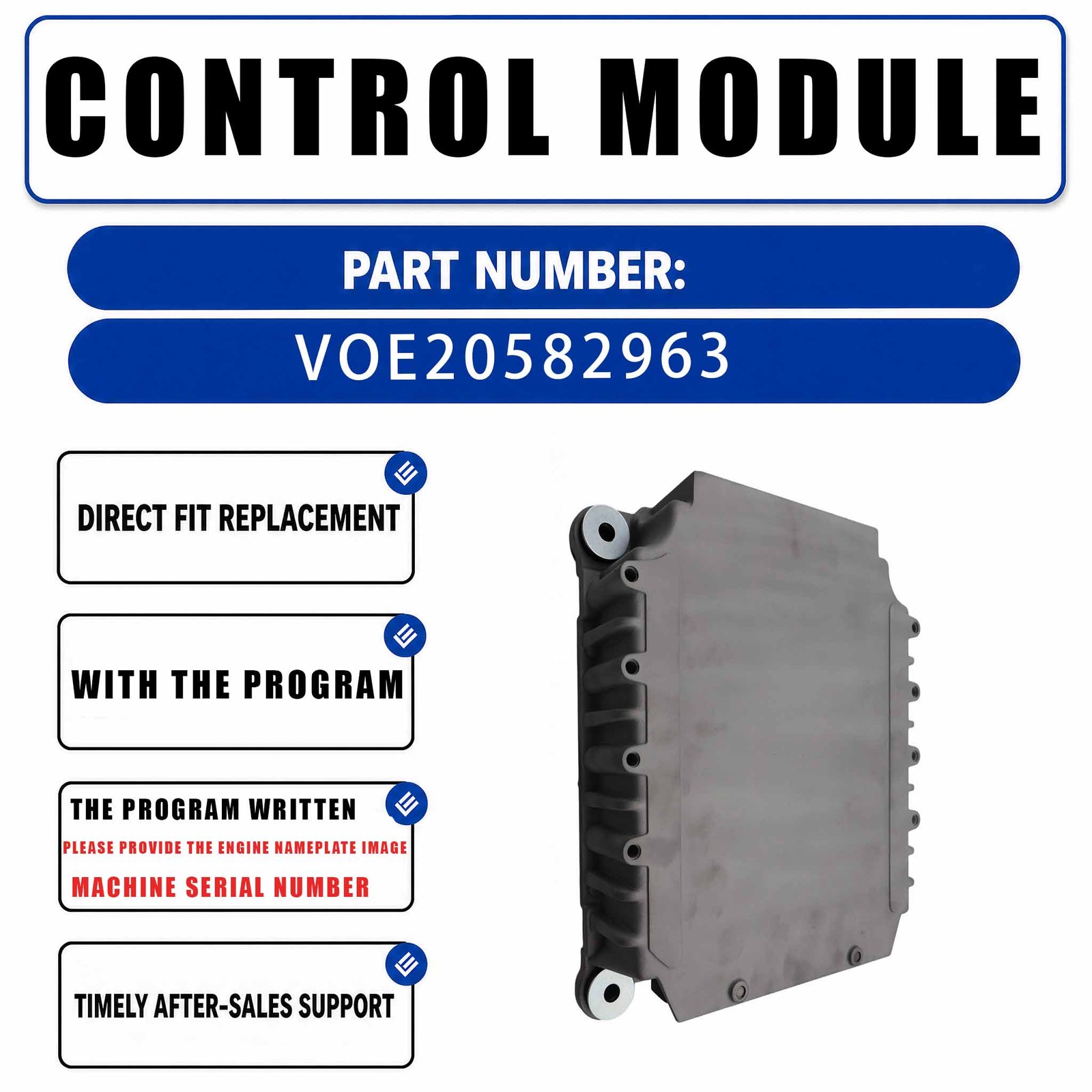With Program P06 ECU ECM Controller Electronic Control Module 20582963