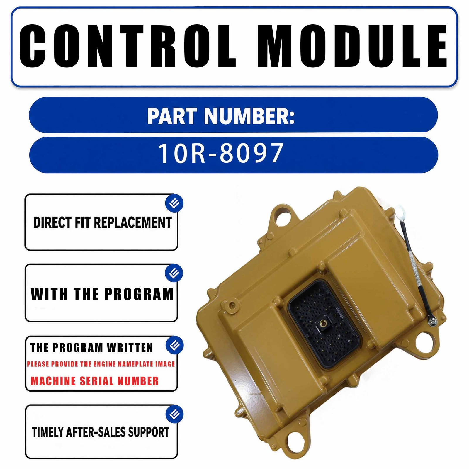 10R-8097 With program ECM Electronic Control Module For Caterpillar CAT 247 267