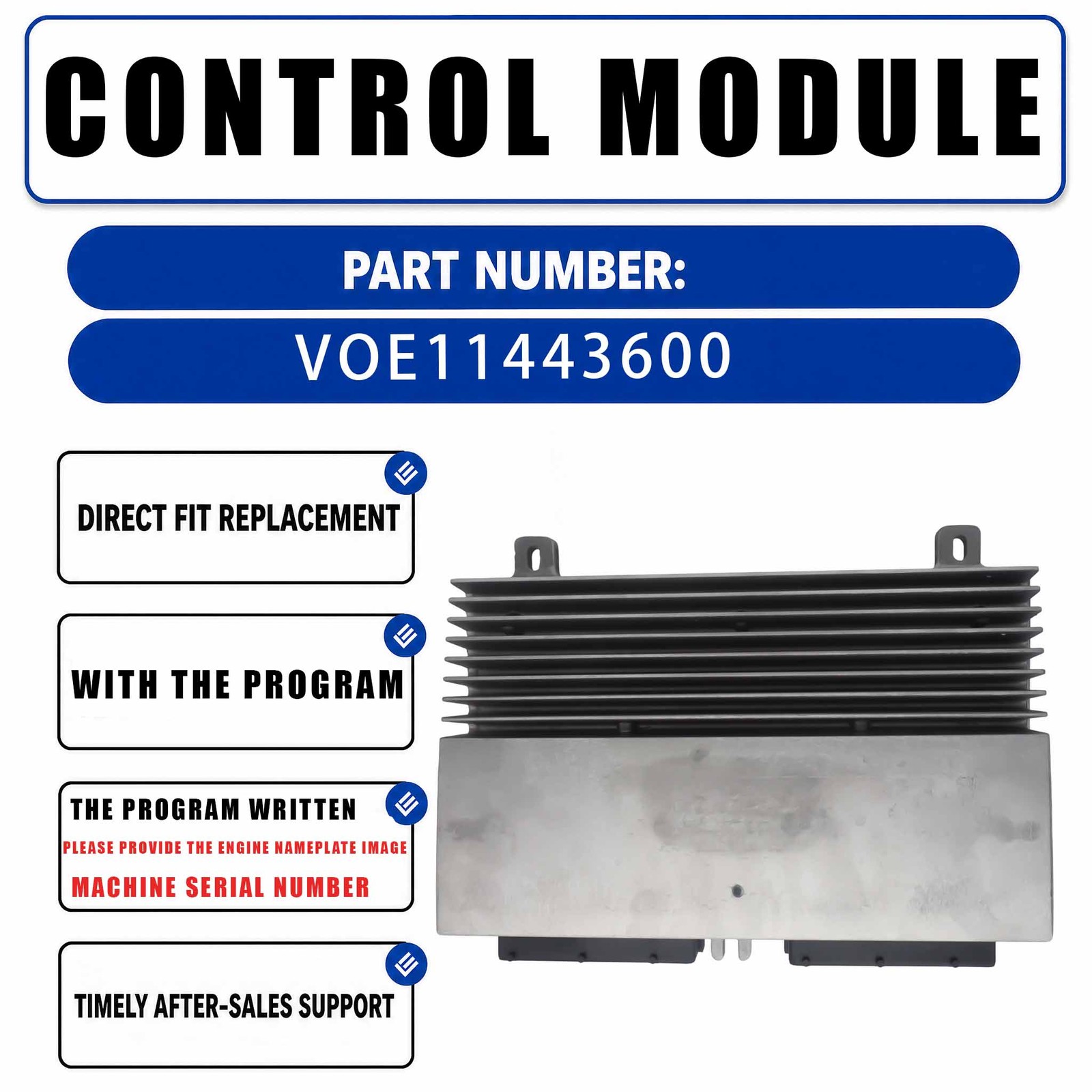 VOE11443600 11443755 ECU Control Unit Computer Board For Volvo G900 Heavy