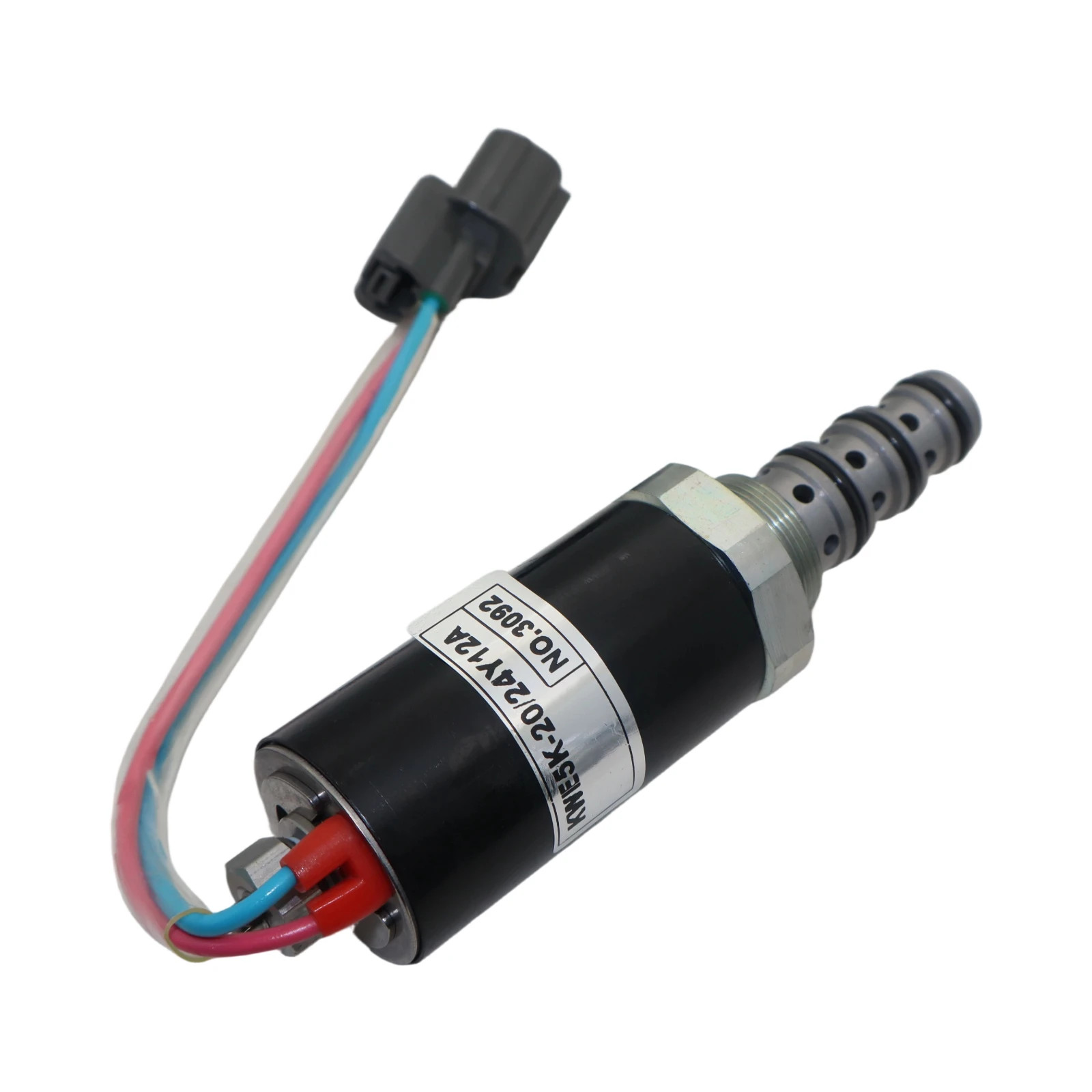 12V Solenoid Valves KWE5K-20-24Y12A For Kobelco SK25SR Excavator