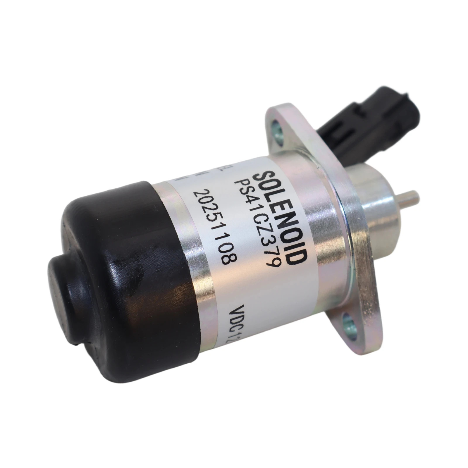 12V Fuel Shutoff Solenoid PS41CZ379 29-70345 For Kubota V2607 V3307 Tractor