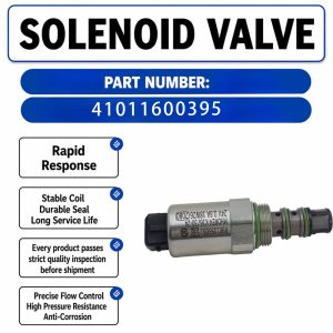 Solenoid Valve 410116-00395 For Doosan DX340LC DX480LC DX225 DX180LC Excavator