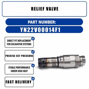 KZ000767 YN22V00014F1 Relief Valve For Hitachi EX200-5 ZAX240 Crawler Excavators