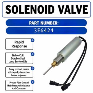 24 VDC 3E6424 24 VDC solenoid valve For Caterpillar CAT 12H NA 140H NA 12H 12G