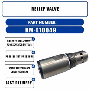 Relief Valve HM-E10049 For Yuchai 135 Crawler Excavators