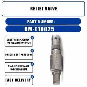 HM-E10025 YN22V00014F1 Relief Valve For Kawasaki M2X120B M2X170 M2X150 M2X210