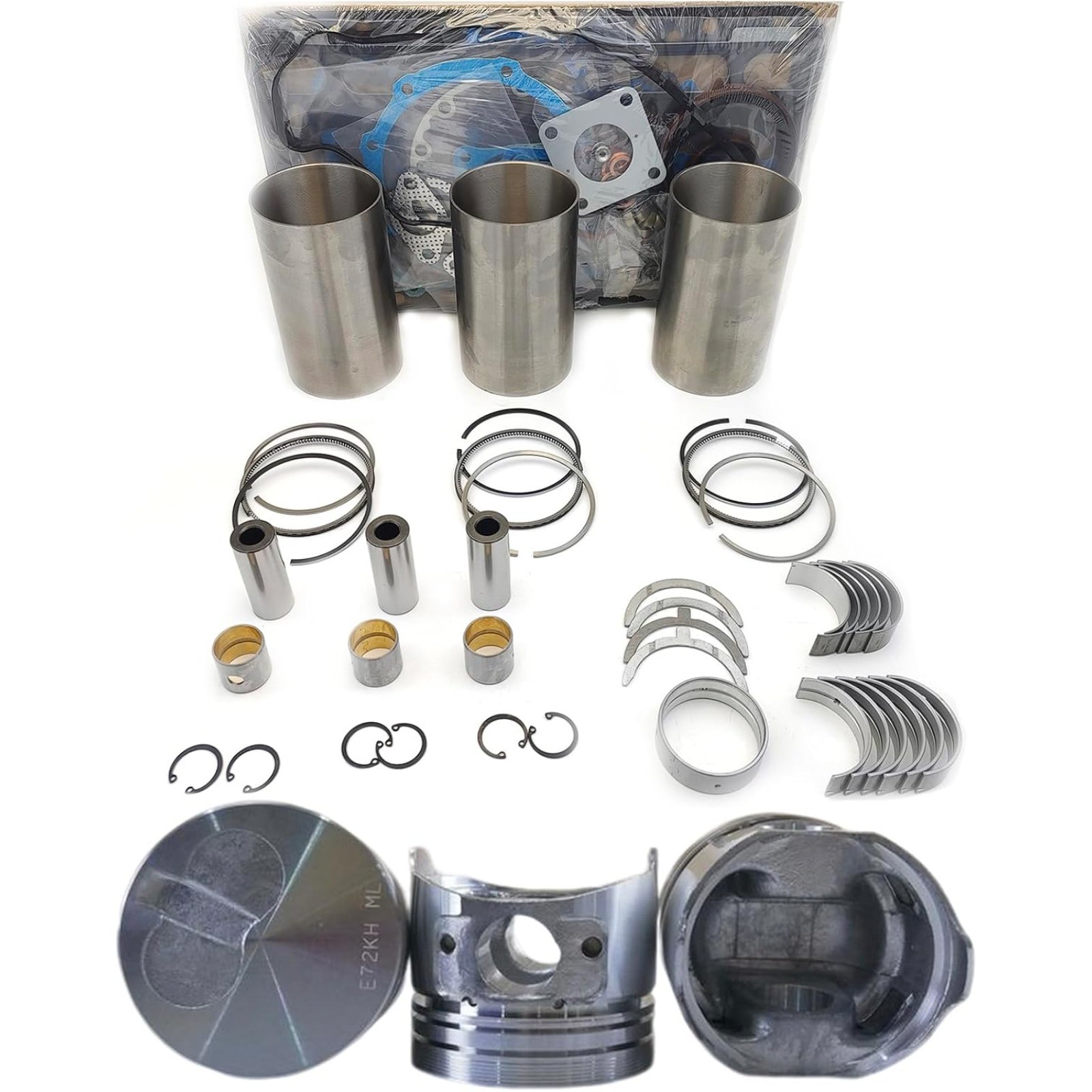 3TNE72 Engine Overhaul Rebuild Kit (No valve set) For Yanmar 3TNE72 Engine