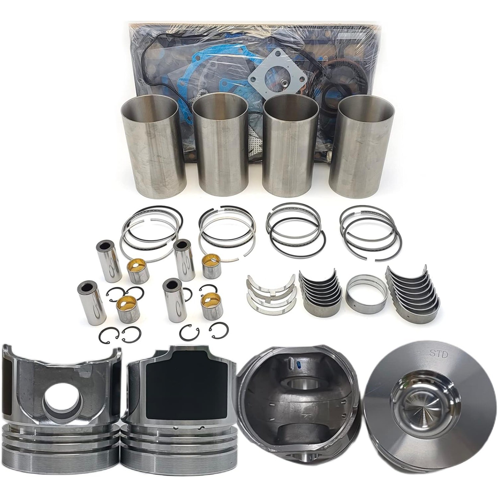 Direct Injection Engine Overhaul Rebuild Kit For Kubota V1702 DI Engine