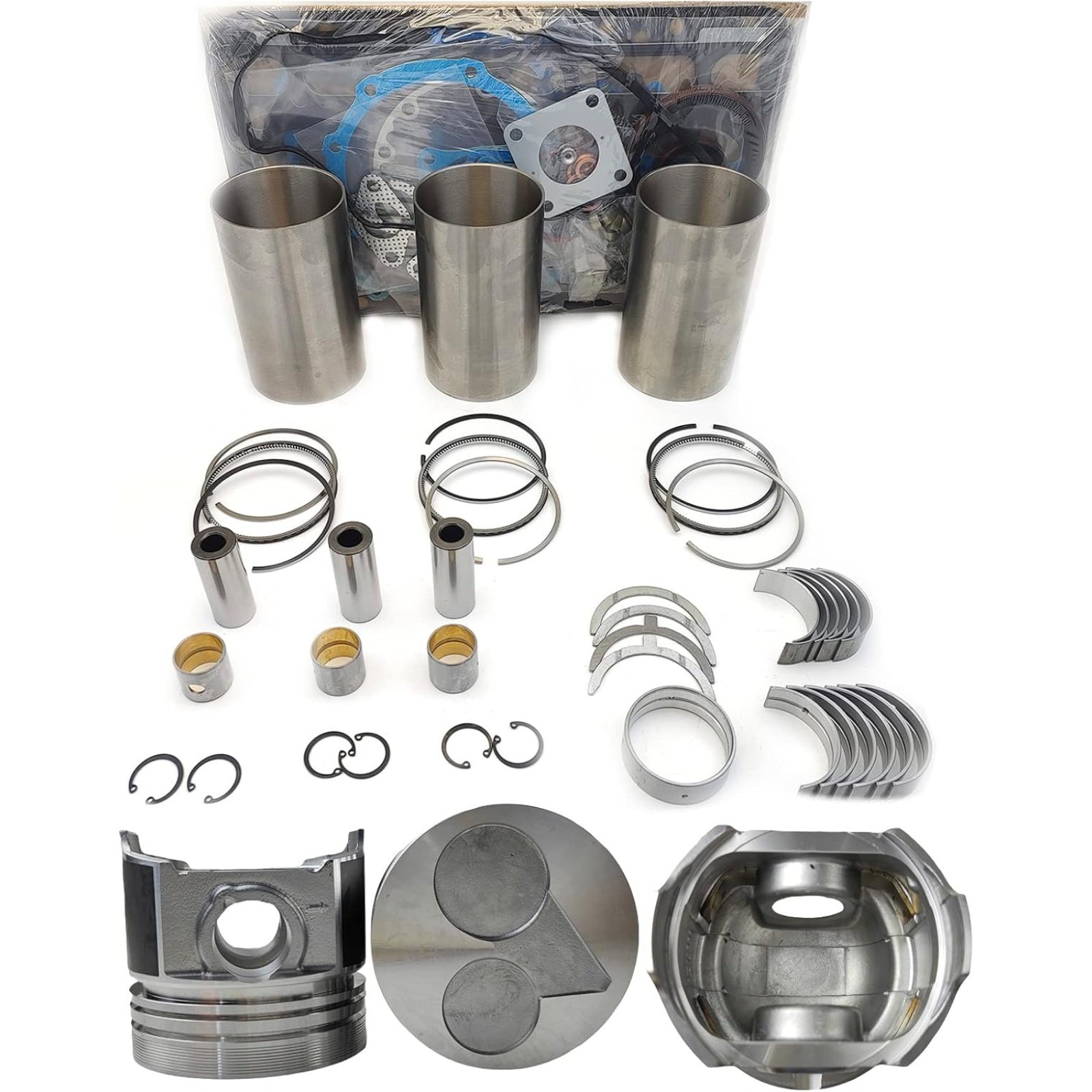 D1703 Engine Overhaul Rebuild Kit (No valve set) for Kubota D1703 D1703E Engine