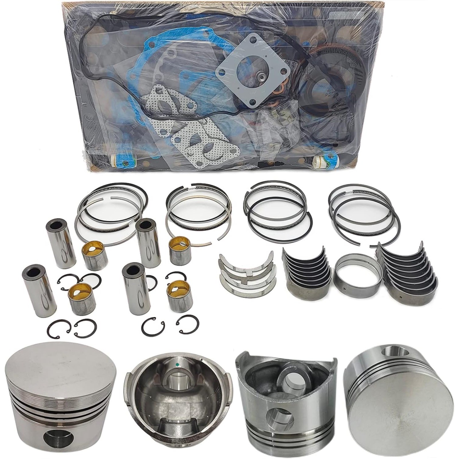 V1200 Overhaul Rebuild Kit (No cylinder liner and valve) for Kubota V1200 Engine