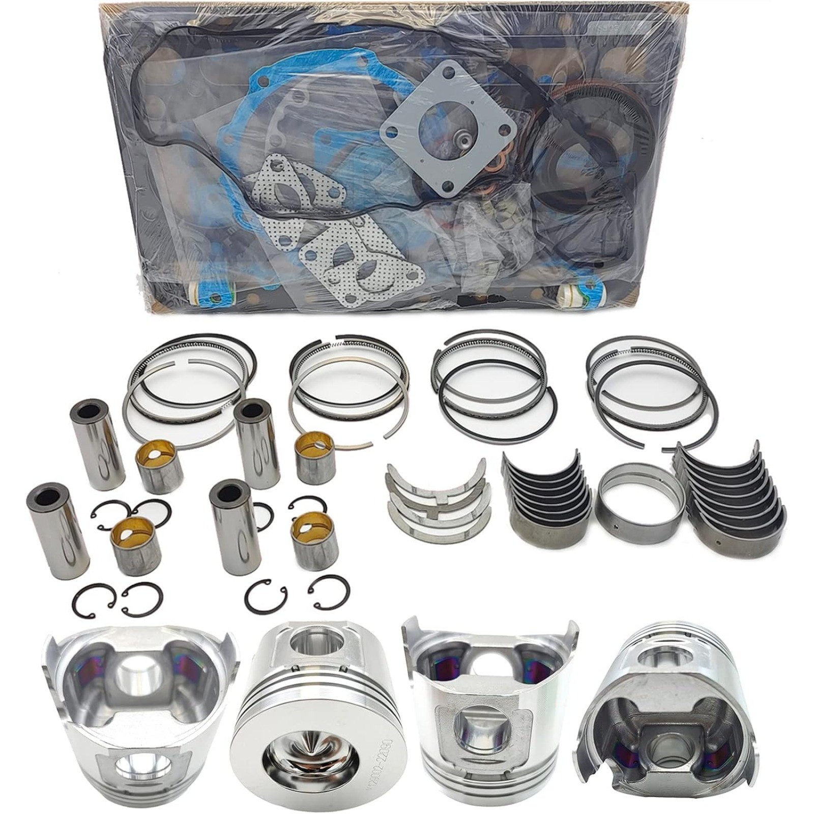Overhaul Rebuild Kit (No cylinder liner and valve) for Yanmar 4TNE84 Engine