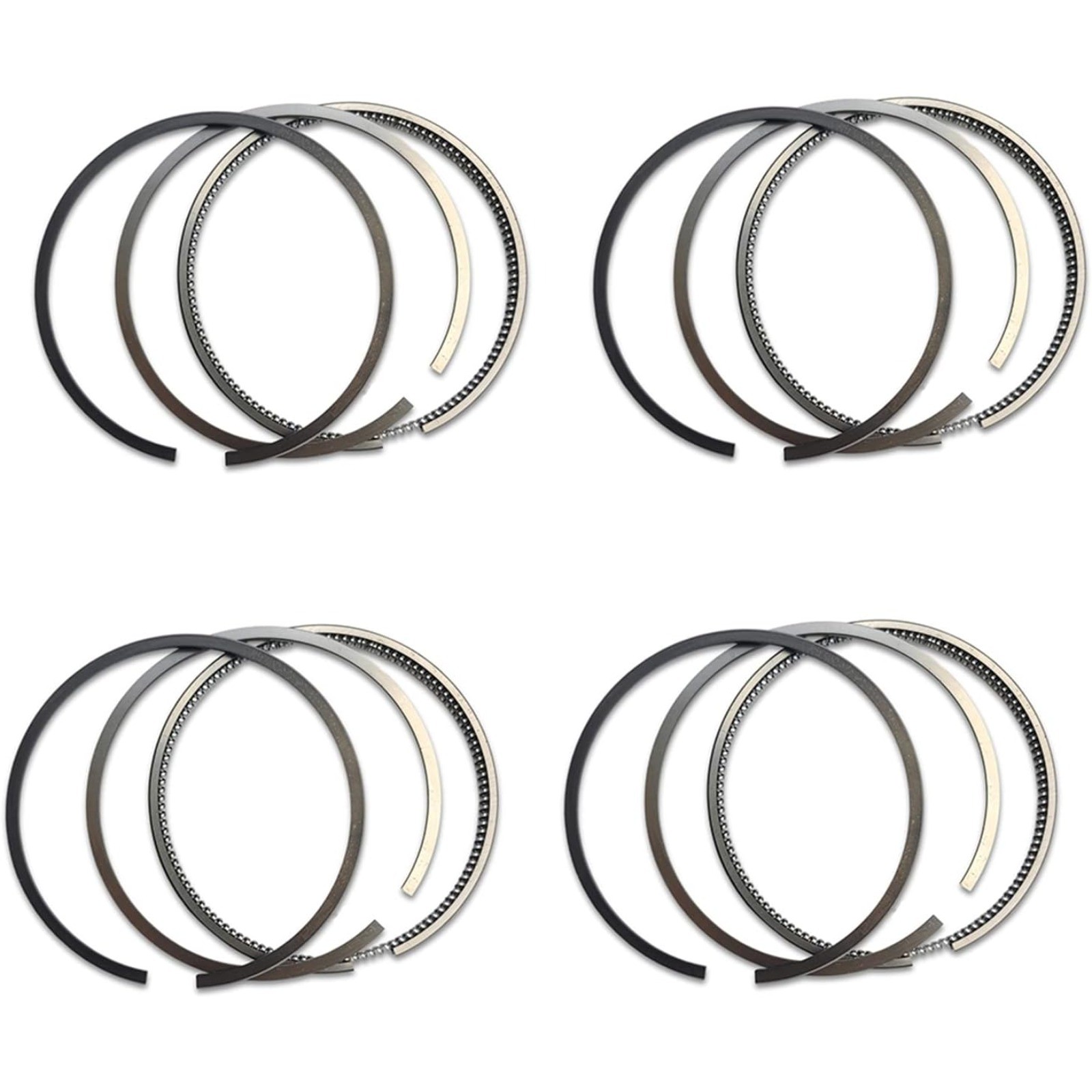 4PCS V1500 Piston Rings for Kubota V1500 L285 Compact Utility Tractor STD V1500