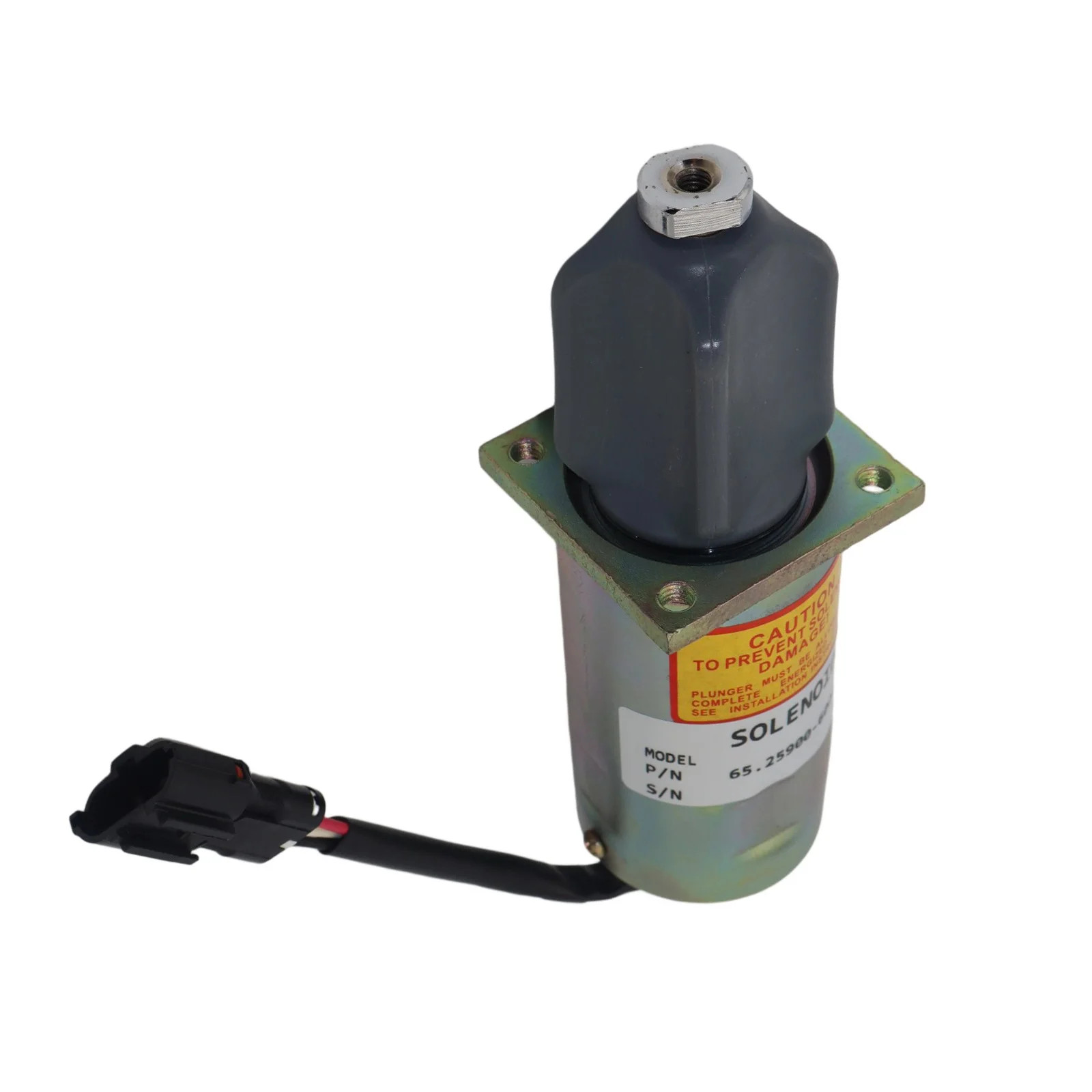24V Shutdown Solenoid 65.25900-6006A For Daewoo Doosan D1146T P158LE P180LE