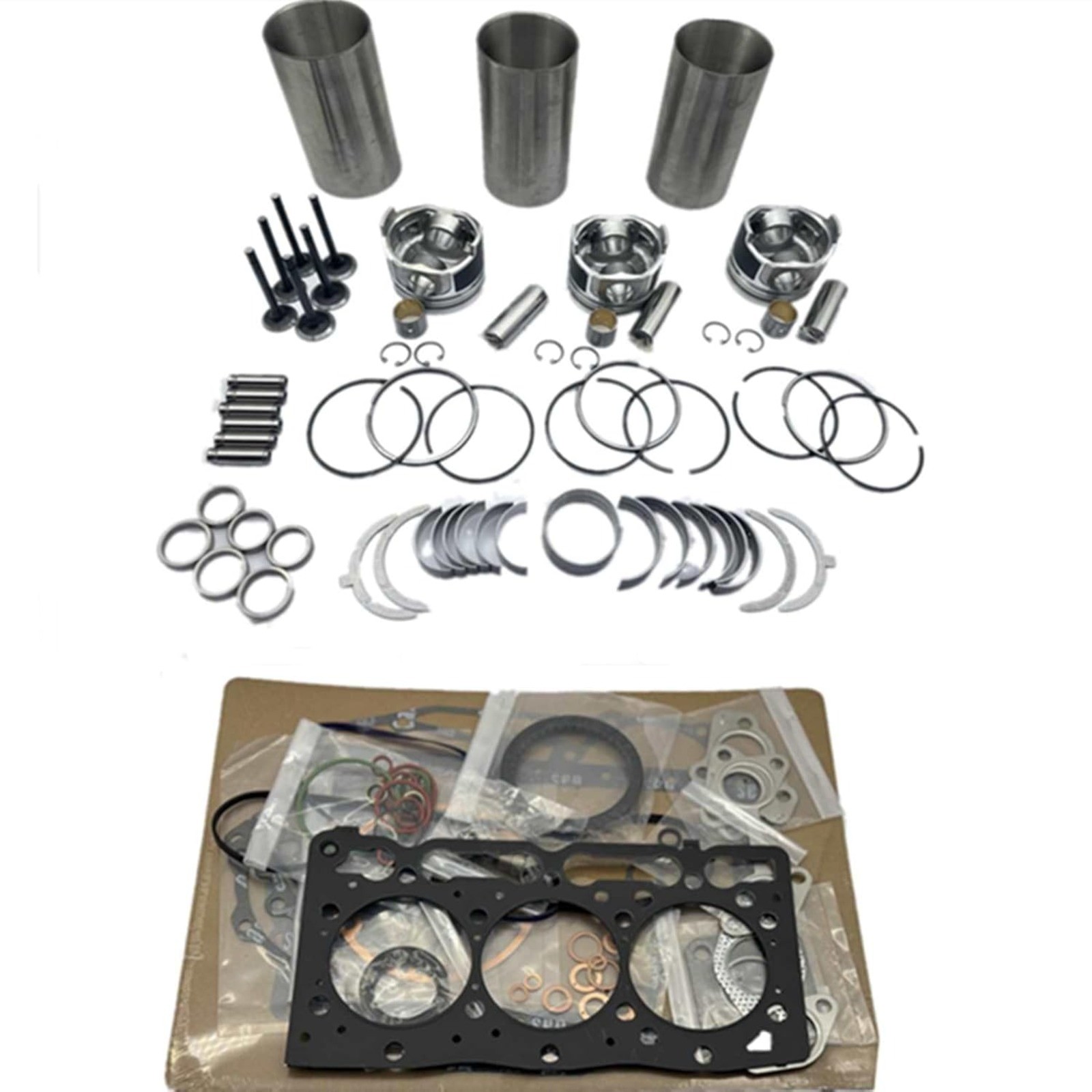 D1101 STD Overhaul Rebuild Kit Fits for Kubota Engine L245 L2201 Tractor