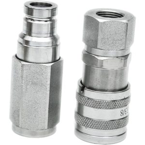 Male & Female Flat Face Coupler Kit 153-2994 153-2995 For Caterpillar CAT