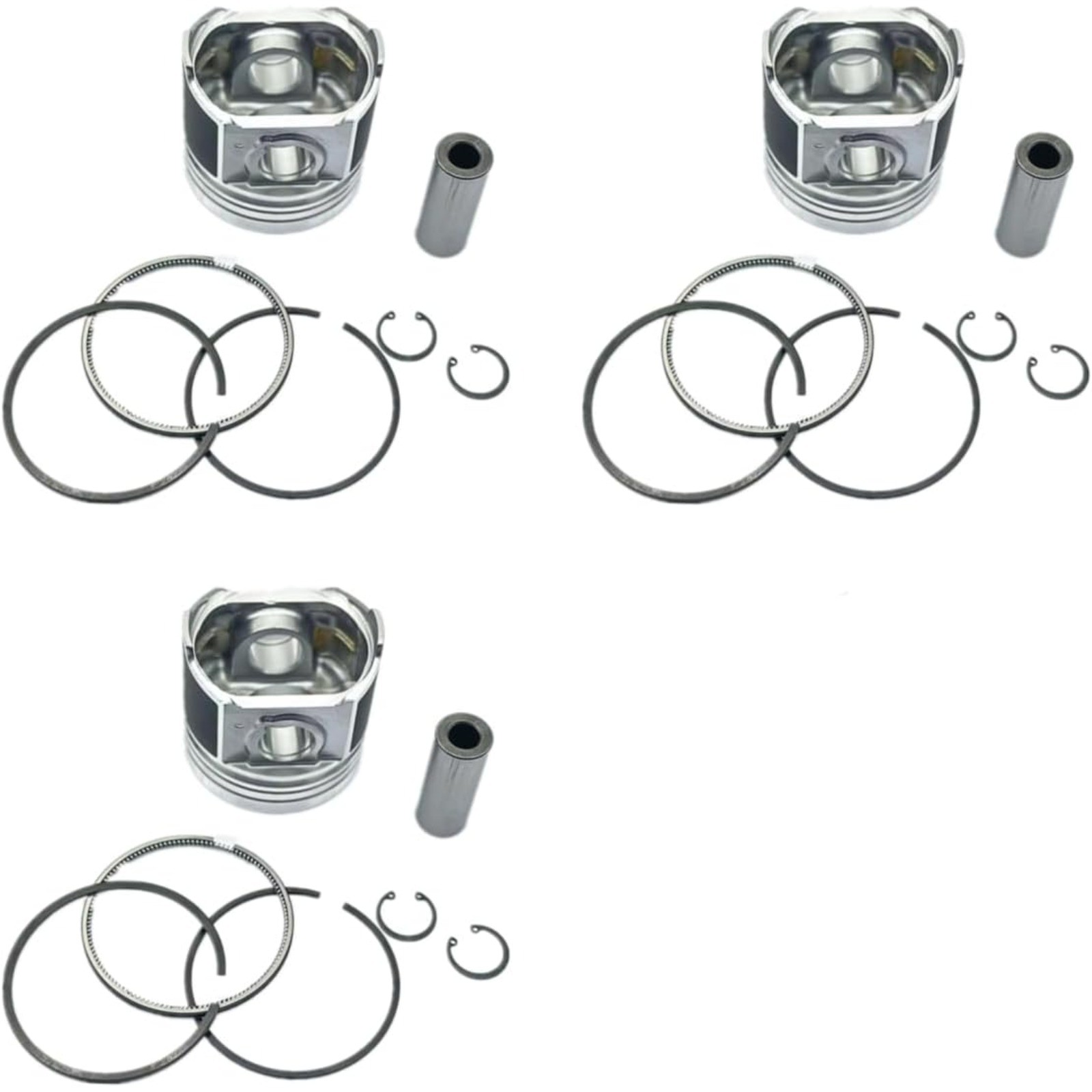 3PCS STD Piston Ring Kit Set 82mm 15201-21110 For Kubota V1702 V1702B Engine