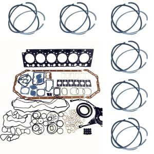 6D22 Full Gasket Kit&Piston Rings ME052889 for Komatsu Mitsubishi 6D22 Engine