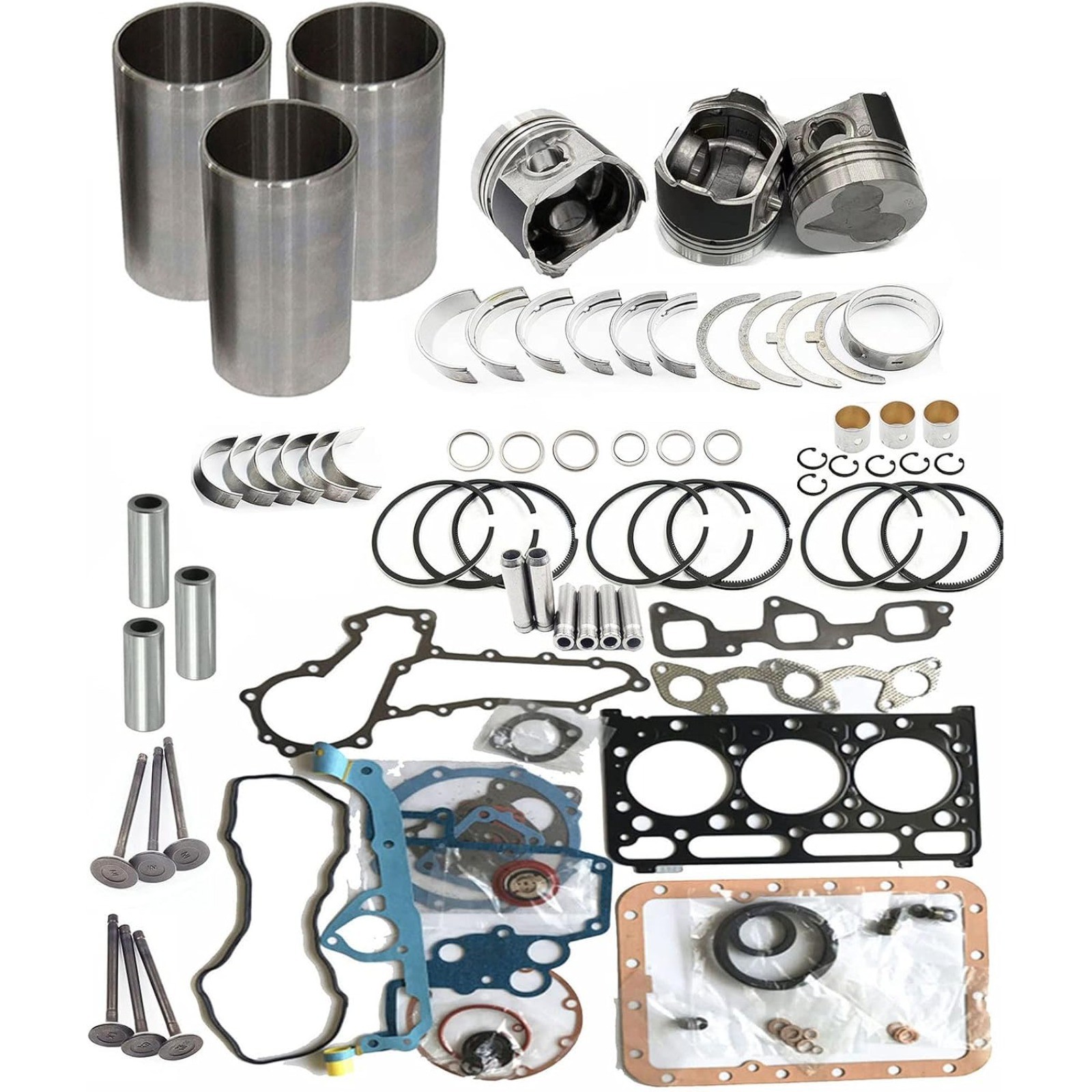 D1703 Overhaul Rebuild Kit For Bobcat 325C 325 Excavator For Kubota KX91-3 U35