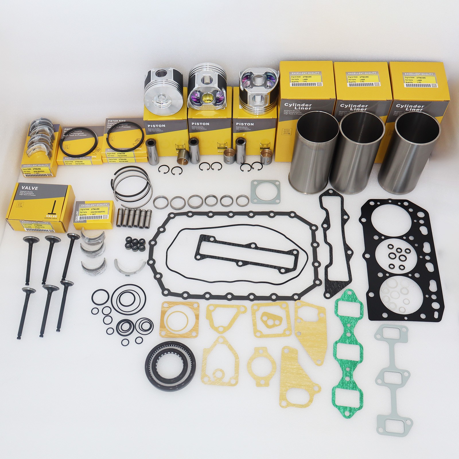 Engine Rebuild Kit For Yanmar 3TNV88 3TNV88-MJT/DSA 3TNV88-QTB Takeuchi TB135