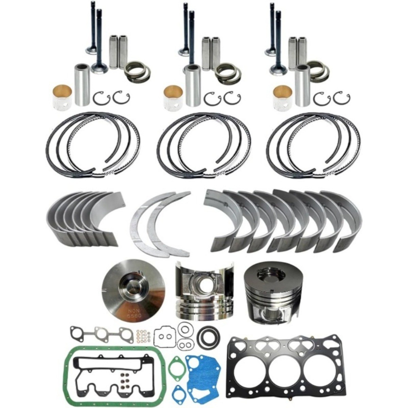 3LD2 Engine Overhaul Rebuild Kit No Cylinder Liner 3LD2 For Isuzu 3LD2 Engine