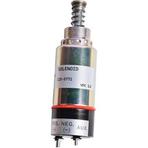 12V Fuel Shut Off Solenoid Valve 125-5771 For Caterpillar CAT 3114 3116 Engine
